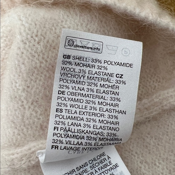 & Other Stories Cream Button-Front Fuzzy Cardigan - Picture 8 of 8